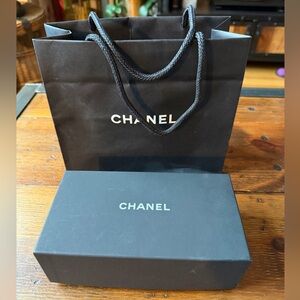 Chanel Black Gift Bag & Box Set